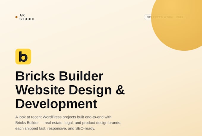 design responsive wordpress website using bricks builder